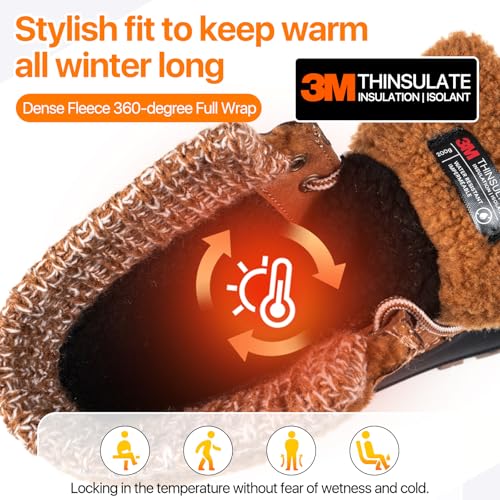 FREE SOLDIER Women's Waterproof Winter Cold Weather Snow Boots for Women Outdoor Fashion Duck Boots Comfortable Insulated2