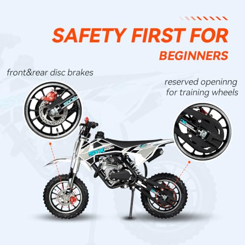 Syx Moto VK-2024 58Cc Dirt Bike For Kids, Off Road Mini Bike Pit Bike With 4-Stroke Gas Powered Real Motorcycle Engine thumb #4