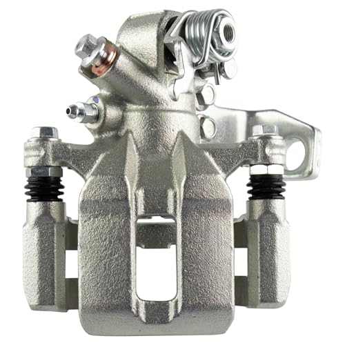 Image of TRQ Rear Brake Pad and Rotor Set Semi Metallic Calipers Compatible with 2006-2011 Honda Civic