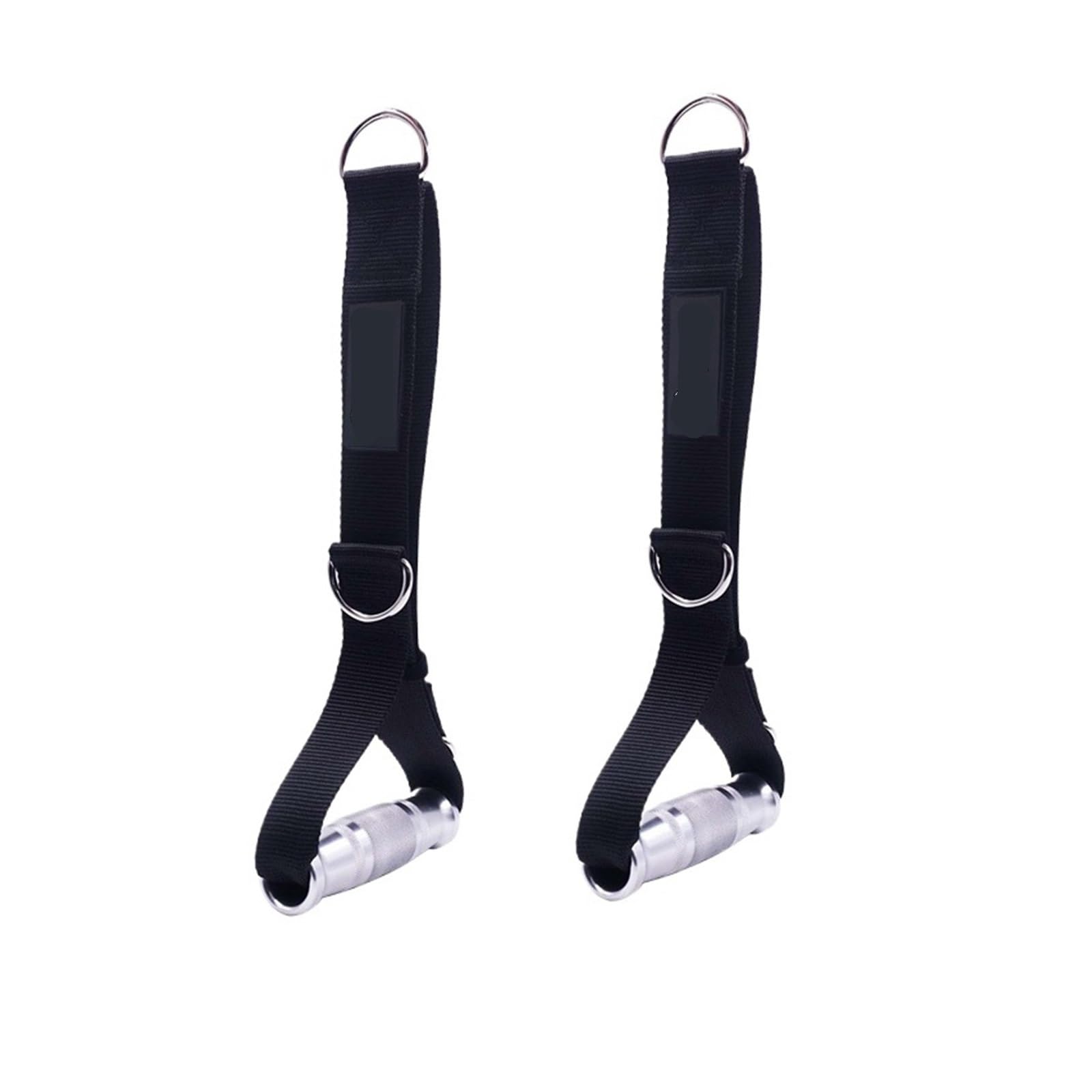 Maniglie per bande di resistenza 3 in 1 Fitness regolabile in metallo maniglie da palestra tricipiti corda cavo macchina allegati for puleggia LAT tirare giù sistema di allenamento(Handle only)