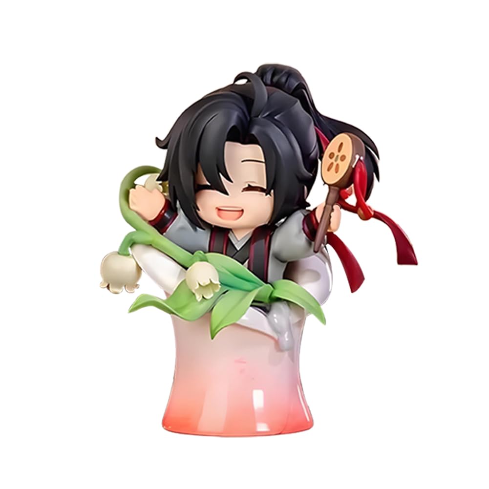 Jiumaocleu Anime Wei Wuxian Figure - Wei Wu Xian Action Figure Lan Wang Ji Look Up Figure, 11.5-14cm, Mini Collectible PVC Statues for Manga Fans