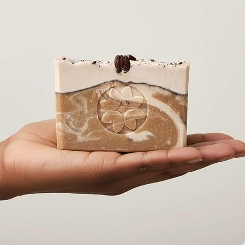 Miniatura 3 de Coffee Bean Handmade Soap Bar  Vegan Body Soap with Olive Oil & Shea Butter, Moisturizing Artisan Bar  4 oz