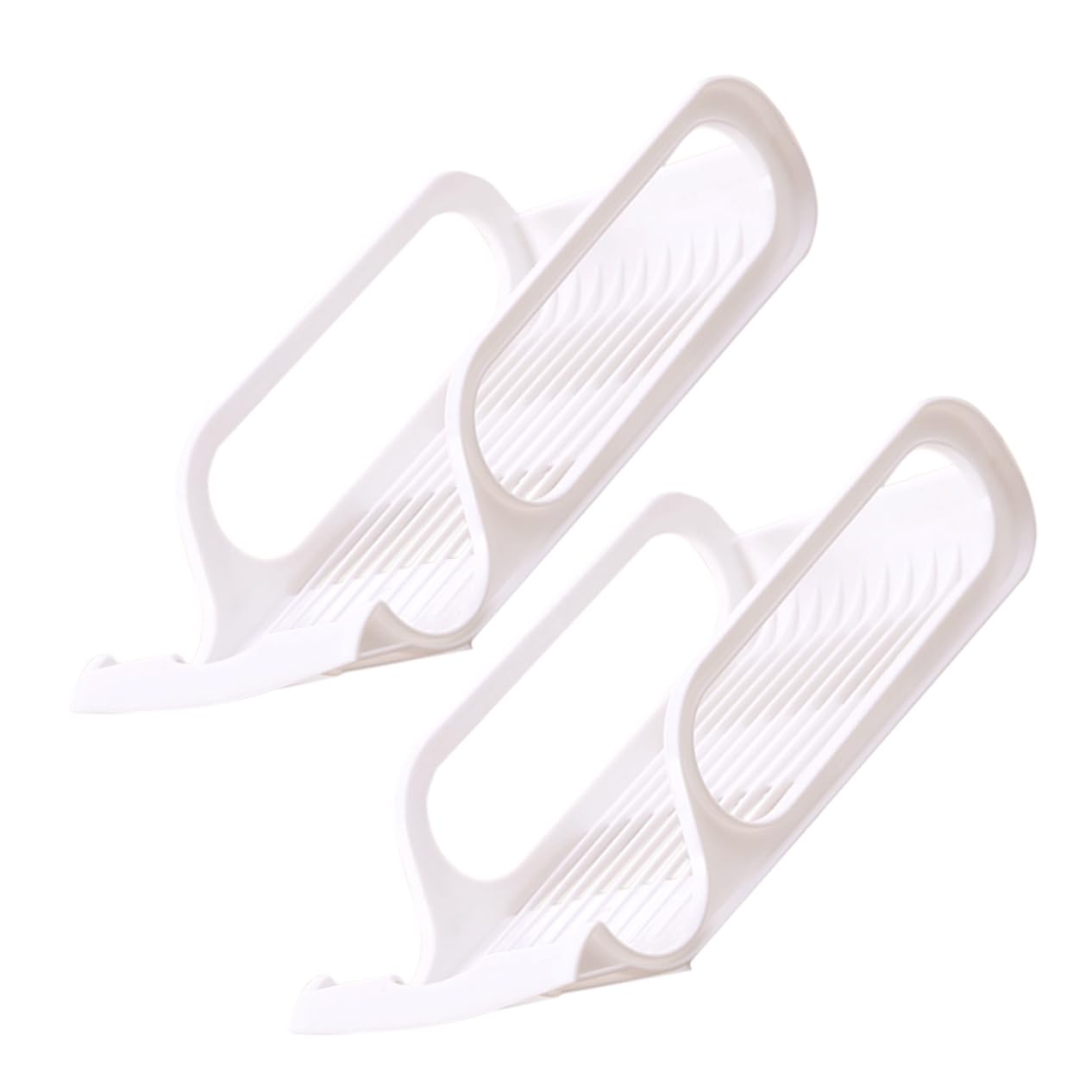 Garneck Maximize Space 2pcs Refrigerator Drink Holder Soda Storage Rack Stacking Shelves for Beer Bowl