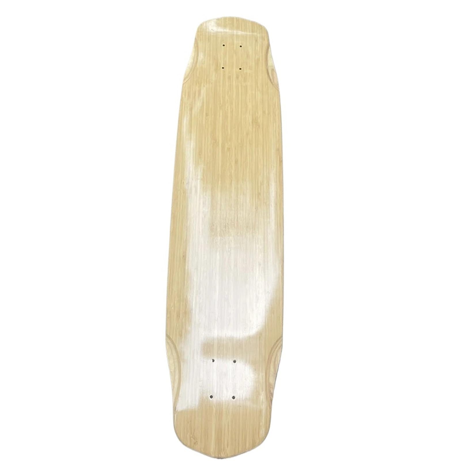 Cubierta Longboard de arce y bambú de 37 pulgadas en blanco for bricolaje