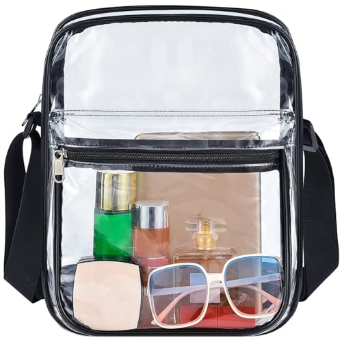 USPECLARE Clear Purse Bag for Stadium Events Clear Messenger Bag for Men and Women4