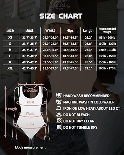 Image of Mangopop Women' Long Sleeve Ribbed Bodysuit Jumpsuits
