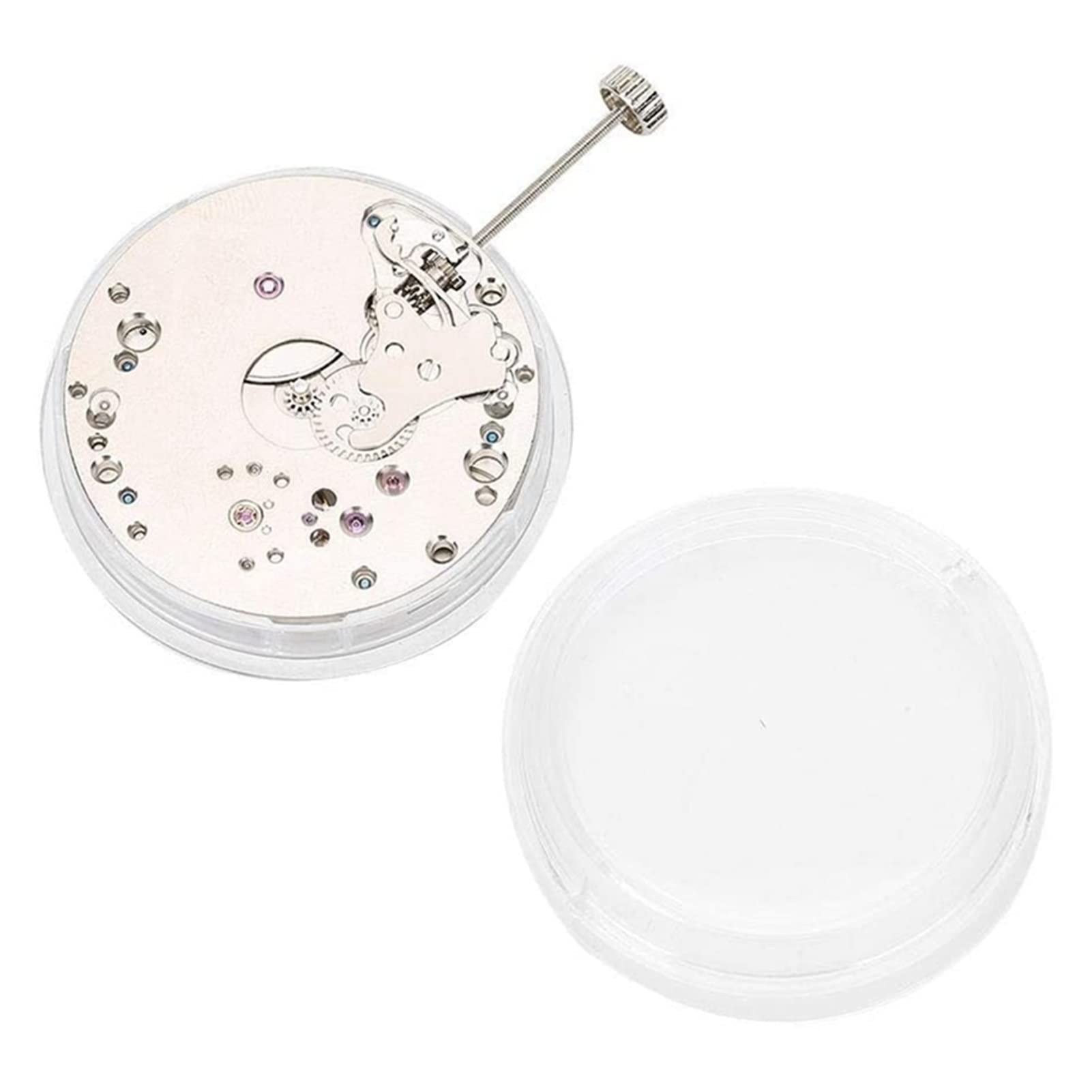 Mecanismo de reloj mecánico automático. Mecanismo de reloj con superficie brillante. Fácil de usar para trabajos de relojería de precisión. Incluye un completo kit de herramientas para la reparac