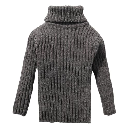 Image of Baby Boys Turtleneck Knit Sweaters Toddler Girls High Collar Pullover Sweater Size 1-8T