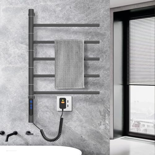 Chauffe-serviettes mural rotatif pour une salle de bain cocooning