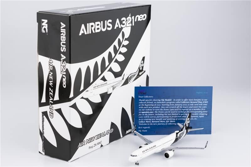 for NG Model for AIR New Zealand for Airbus A321neo ZK-NNC 1/400 DIECAST Aircraft Pre-Built Model