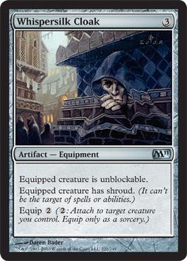 Magic: the Gathering - Whispersilk Cloak - Magic 2011 Magic: the Gathering - Whispersilk Cloak - Magic 2011