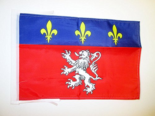 AZ FLAG Drapeau Province du Lyonnais 45x30cm - PAVILLON de Lyon 30 x 45 cm Haute qualité