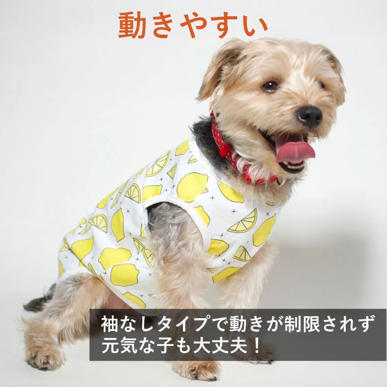 Amazon | SPIRAL-style フルーツタンク レモン L 犬服 犬の服 タンク