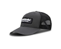 Race Team Baseball Cap Compatible with Kawasaki Gray Color Adult Mesh