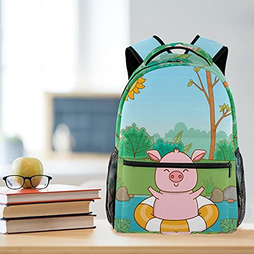 Sac à dos de voyage décontracté multicolore avec grand compartiment - 6