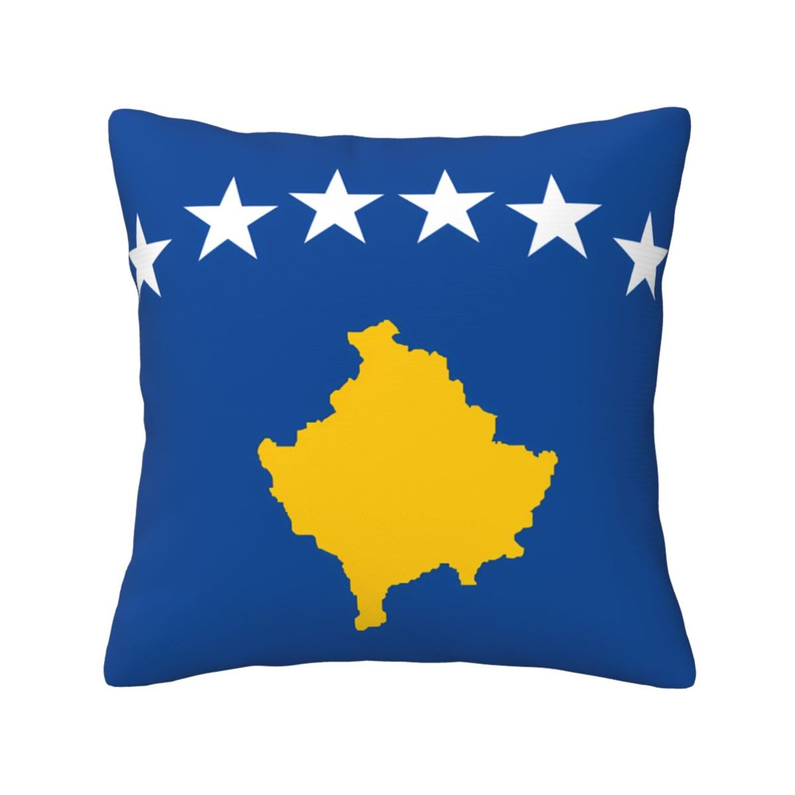 SXZVVBN Flag of KosovoDecorative Square Sofa Cushion Covers