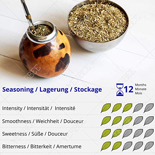 Yerba Mate Rosamonte Despalada - Juego de té mate de acero inoxidable, 1 kg, taza de té rojo, calabaza, pajita de té… - Imagen 3