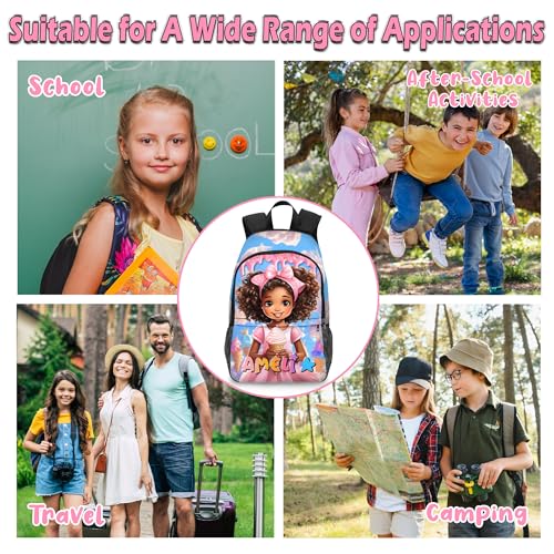 Artsadd Custom Kids Backpack Personalized Name Bookbags School Bag for Boys&Girls Preschool Elementary Kindergarten Backpack(A-design 09)4