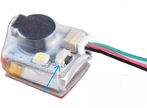 INLIMA Accesorios para drones JHE42BJHE42B_S Drone Finder 5V 110dB Super Fuerte Zumbador FPV Tracker WLED Zumbador Alarma para FPV Drone controlador