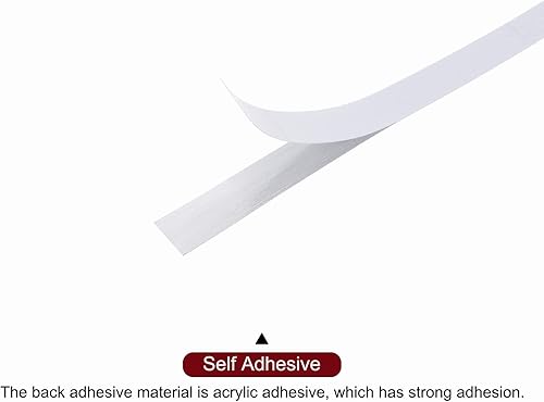 Miniatura 3 de HARFINGTON Adhesivo autoadhesivo para azulejos de suelo, líneas de aluminio, 0.31 pulgadas x 164 pies, decoración del hogar para pared, armario,