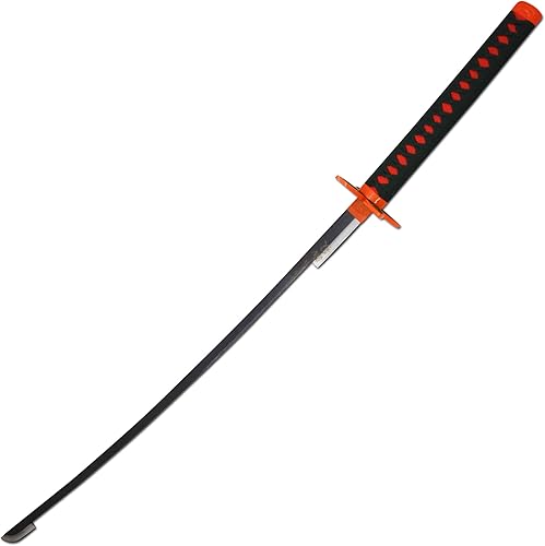 Vista 51 de Espada katana de anime para cosplay, espada Demon Slayer de metal real, acero inoxidable, Rengoku/Tanjiro/Zenitsu/Inosuke Knights, versión exquisita