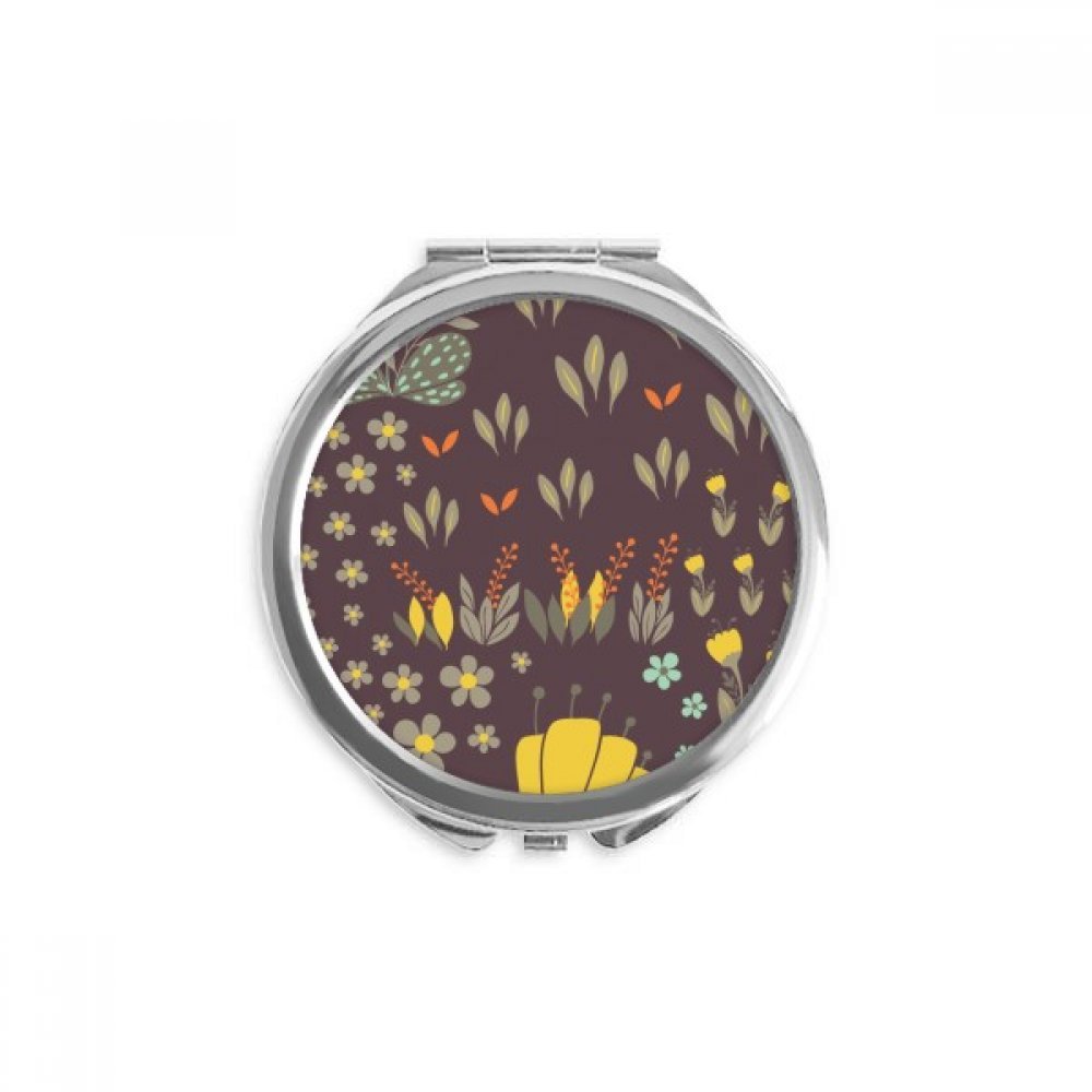 Miroir de poche fleur haricot mungo pour retoucher son maquillage partout - 5
