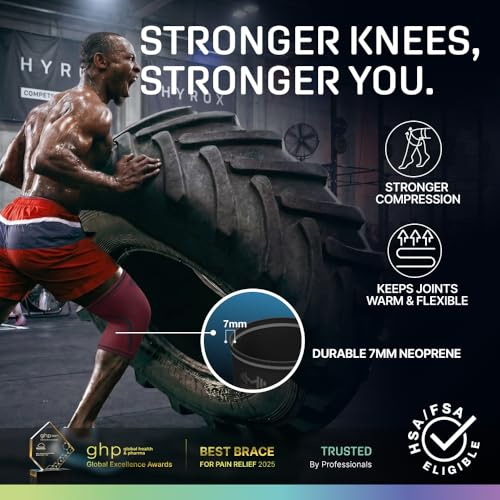 Image of Modvel Strength 7mm Knee Sleeves (Pair) for Weightlifting & Powerlifting (USPA, IPL Approved) | High-Performance Knee Compression Support For Squats, Weight Lifting - Men and Women