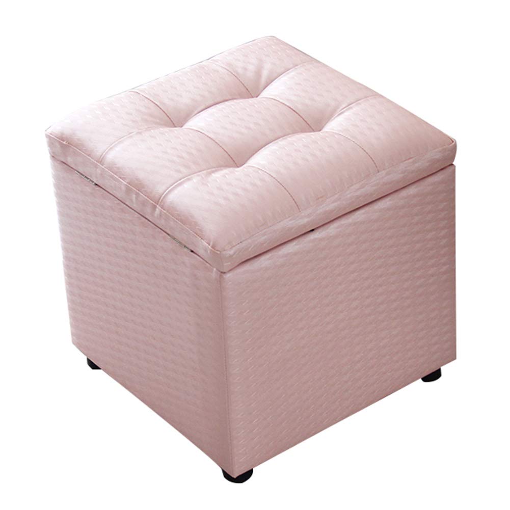 Tabourets à chaussures roses pour créer un coin détente dans le salon