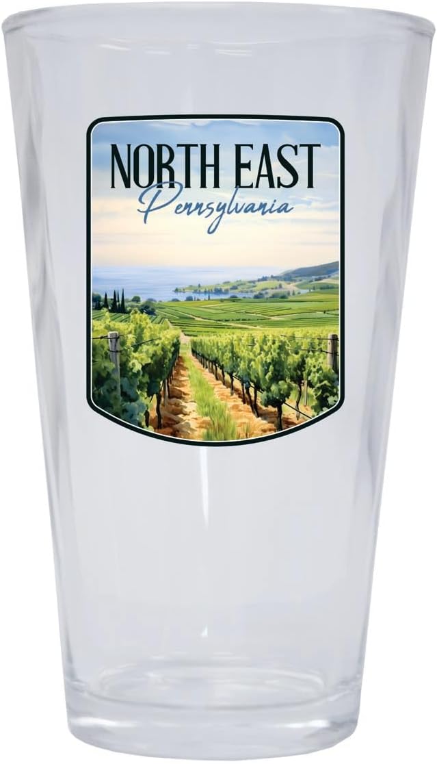 Vaso de cerveza pint 16 oz souvenir North East Pennsylvania Vineyard