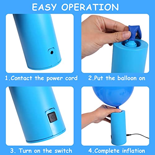 MeCids Balloon Pump Electric Air Pump Balloon Inflators, Portable Balloon Arch Kit include