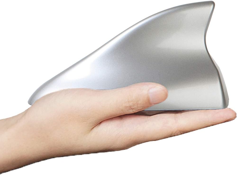Car roof Antenna Replacement Shark fin Cover Accessories for Toyota Prius(2010-2015), Matrix(2009-2013). (Advanced Style, Silver)