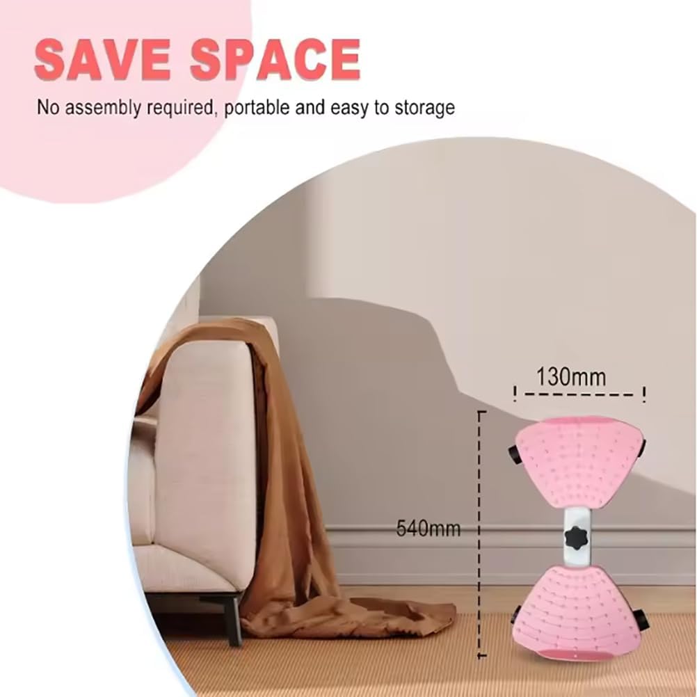 Waist Twister Machine, Pilates Twister with Digital Display, Adjustable Exercise Twist Board for Women Men, Home Noiseless Abs Waist Training Exercise Equipment with Resistance Bands