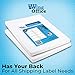 Pro Office Premium 1000 Self Adhesive Shipping Labels for Laser Printers and Ink Jet Printers, White, Made in USA, 2 x 4 Inches, Pack of 1000
