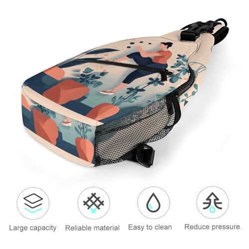 Bolso bandolera deportivo para senderismo y viaje miniatura 5