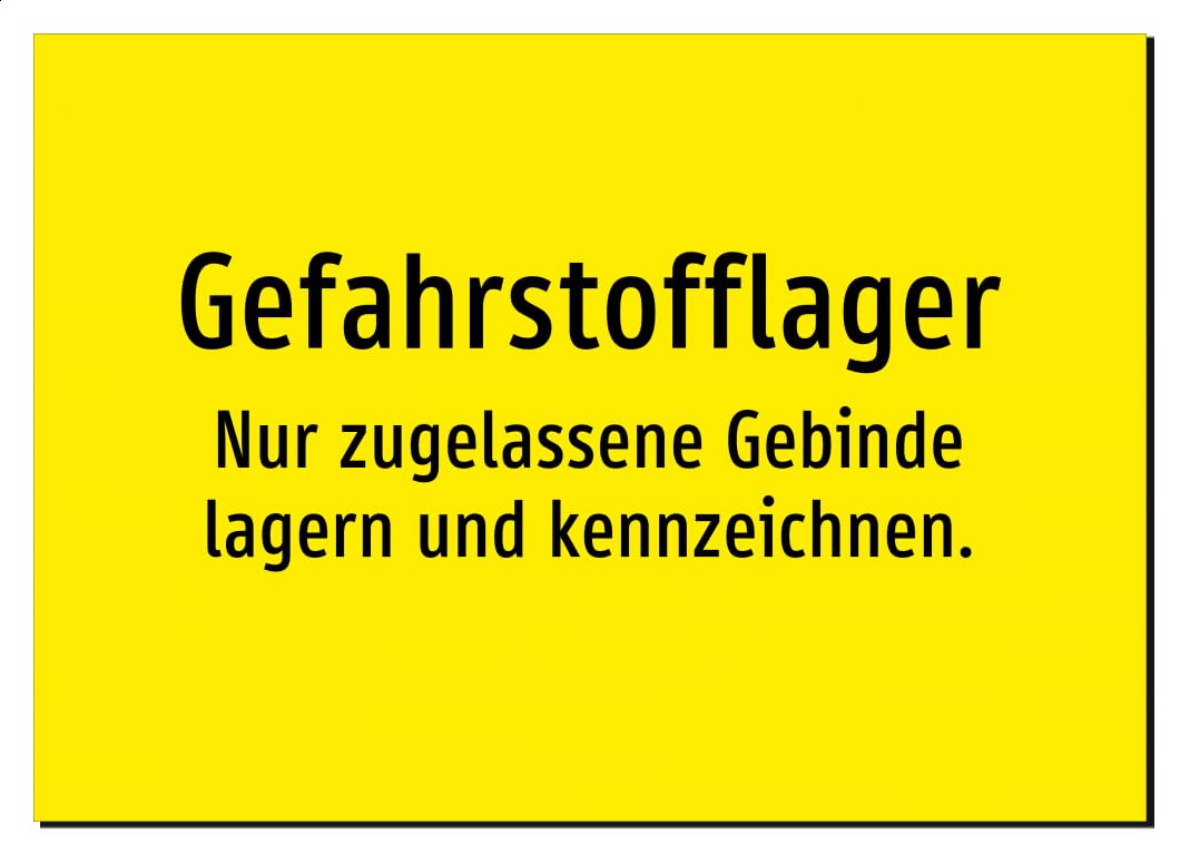 33080-DE-T-13 | Gefahrstofflager - Nur zugelassene Gebinde lagern und