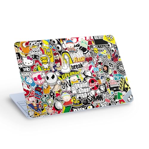Galaxsia Design 13 Only Back Vinyl Laptop Skin/Sticker/Cover Upto 15.6 Inches Laptops Laminated-Removable-HD Quality Compatible for Hp-Dell-Sony-Lenovo-Asus etc.(15x10 Inches)