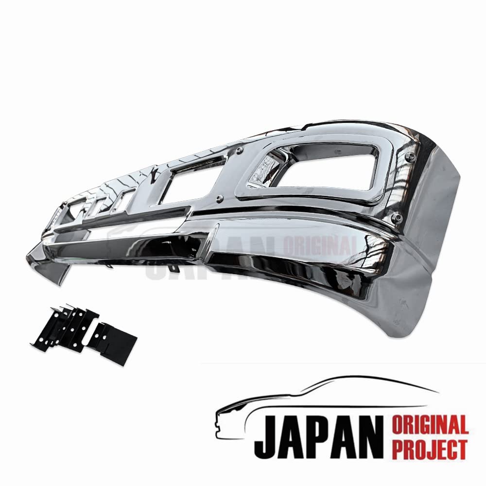 07エルフ 標準 メッキ フロントバンパー フォグランプ対応 エアダム一体型 07エルフ 標準 メッキ フロントバンパー フォグランプ対応