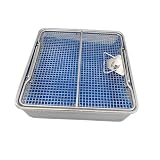 Hochdruck-Sterilisationsbox, 304 Edelstahl, mit umgestanzter Abdeckung, medizinisches chirurgisches Instrumenten-Tablett