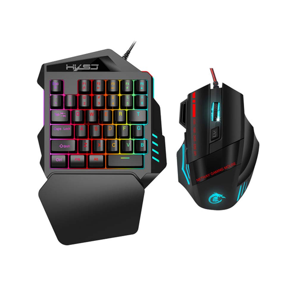 Buy Wired OneHanded RGB Mechanical Gaming Keyboard and Mouse Combo