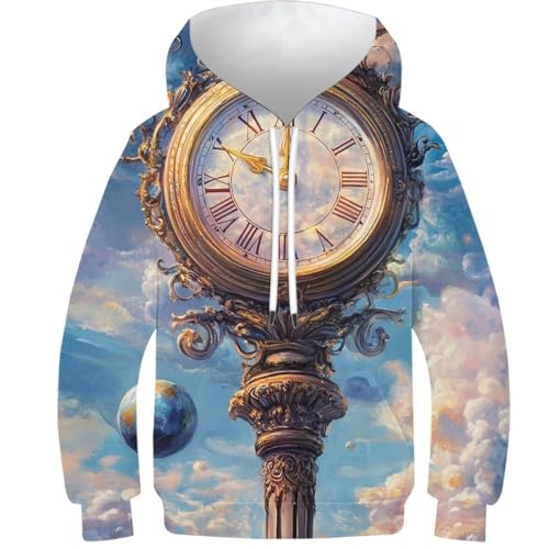 Sweat-shirt 3D enfant pour l'automne, idéal pour le collège et le sport
