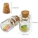 Marrywindix 50 Pcs 1ml-extra Mini Tiny Clear Glass Jars Bottles with Cork Stoppers, Glass Bottles for DIY, Arts & Crafts, Projects, Decoration, Party Favors