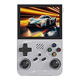 Esperienza visiva superba + aspetto squisito del design: Questa console di gioco portatile emulatore è dotato di un 3,5 pollici IPS OCA completamente laminato schermo HD MIPI con una risoluzione di 640 * 480, che vanta un effetto visivo chiaro e ti porta una confortevole esperienza di gioco.Caratterizzato da un design classico e confortevole che comprende un joystick 3D doppio ad alta precisione e pulsanti reattivi per una presa confortevole