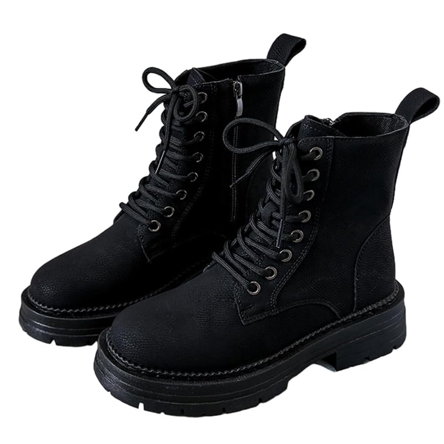 AirWair 黒 厚底 レースアップブーツ 一体厚底レースアップブーツ（ブーツ・ブーティ） | csT&P