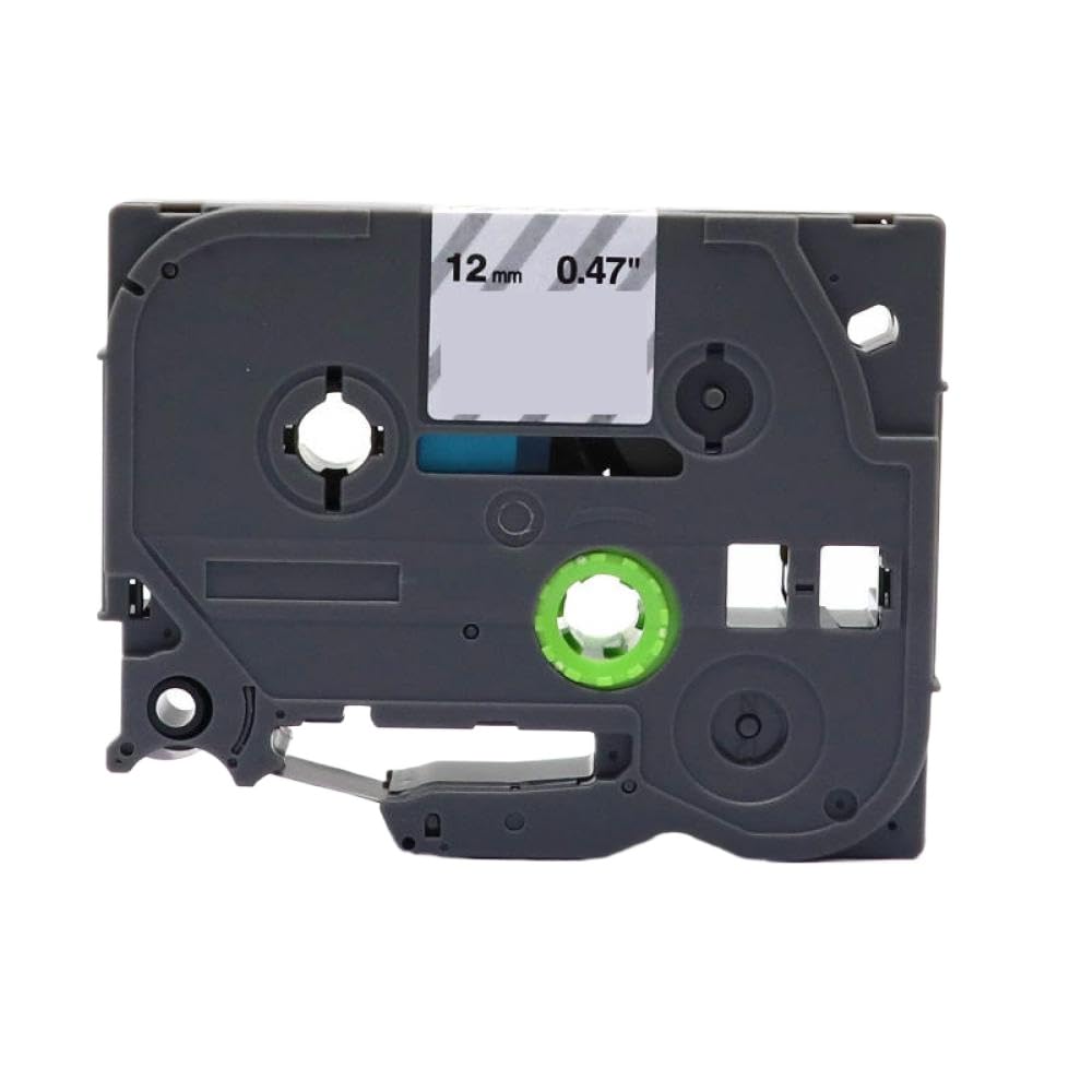 12 mm Compatible avec Les Cassettes de Bande PT-P710BT TZ231 TZ241 TZ251 Ruban laminé(5PCS-Black on Clear)