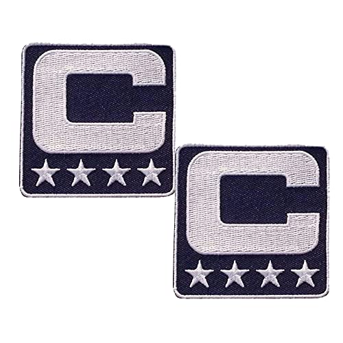 Captain C Patch, Blue, 2pcs, Iron On