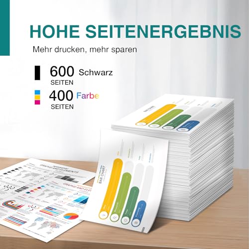 GILIMEDIA Ersatz für 604 Patronen Kompatibel mit Epson XP-3200 Druckerpatronen mit Expression Home XP-4200 XP-4205 XP-2205 XP-2200 XP-3205 Workforce WF-2910 WF-2930 WF-2935 WF-2950 (10er-Pack)