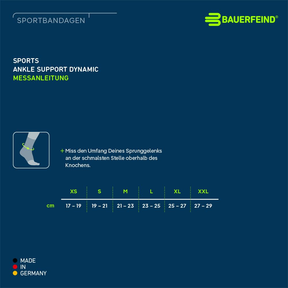 BAUERFEIND Fußgelenkbandage fürs Sprunggelenk „Ankle Support Dynamic“, Unisex