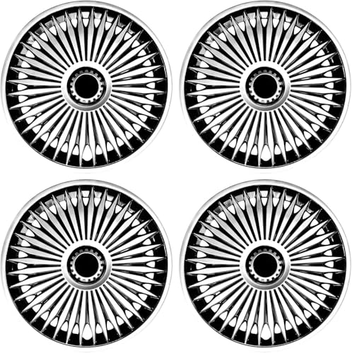 14 inch Wheel Cover for Iron Rim, Hubcap Car Rims Set of 4, Blade Rim Cover, Compatible/Replacement Automotive Wheel Tire ABS Plastic Decoration Accessories (Blade Style, 14 inch)