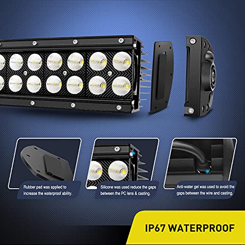 Image of Nilight 54 inch 312W Curved LED Work Light Spot Flood Combo Bar Driving Fog Lamp off road lights