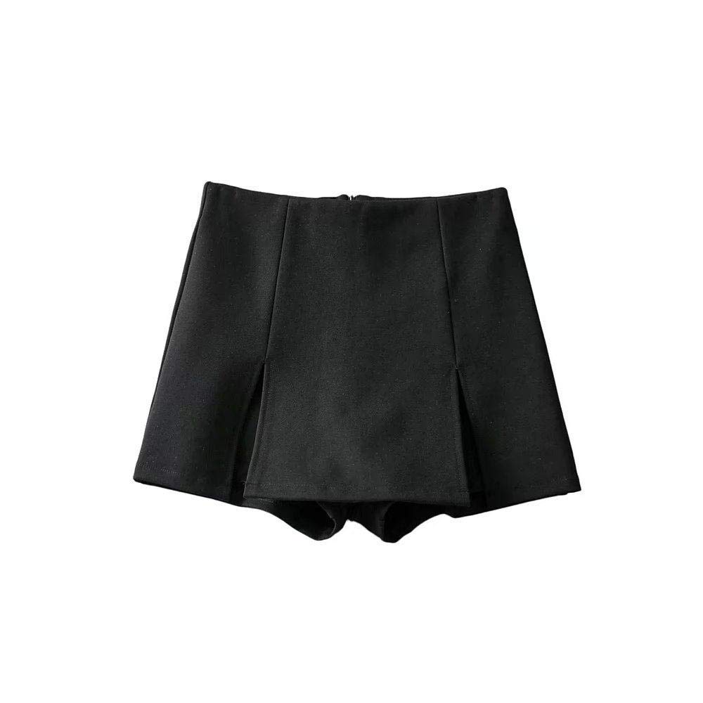 Falda Mujer Mini,Falda Acampanada De Cintura Alta Patinadora con Doble División Verano Sexy Punk Goth Lápiz Bodycon Falda Corta con Cremallera para Niñas Señoras En La Playa Fecha De Vacaciones